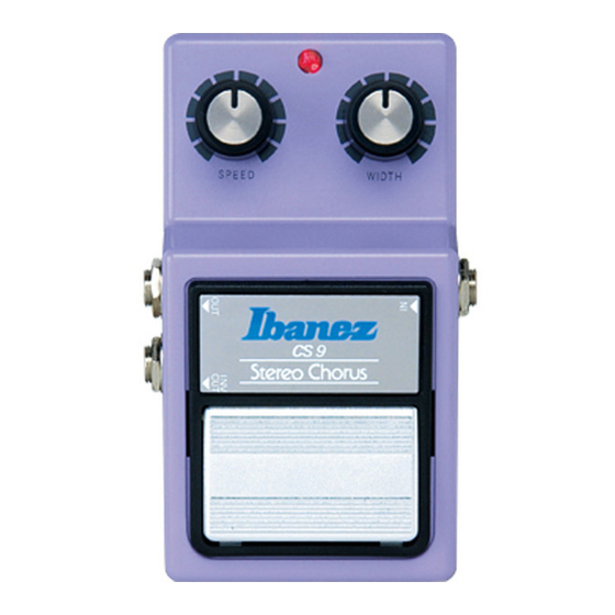 Ibanez CS9 Mode D'emploi