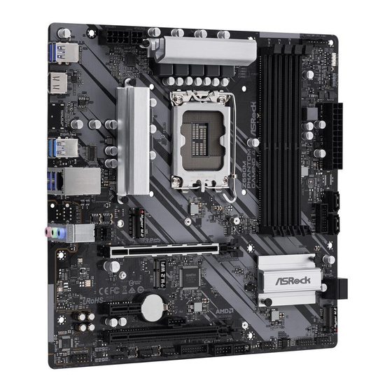 ASROCK Z690M Phantom Gaming 4 Mode D'emploi