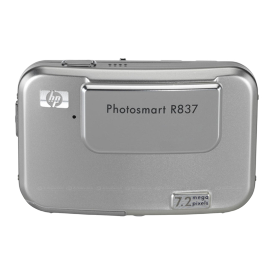 HP Photosmart R837 Guide De L'utilisateur