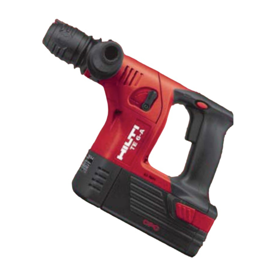 Hilti TE 6-A Li Mode D'emploi