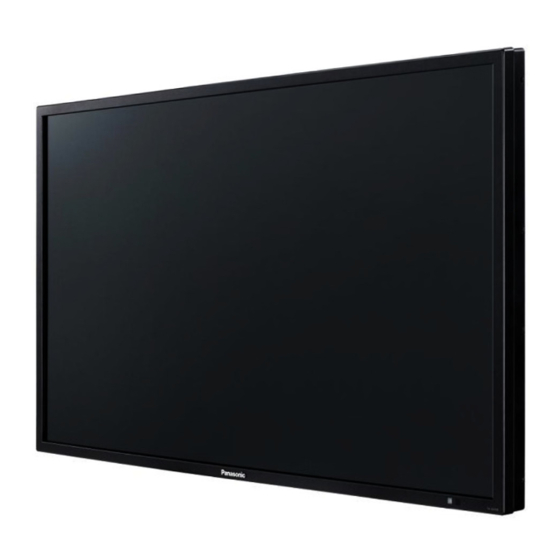Panasonic TH-42LF20E Mode D'emploi