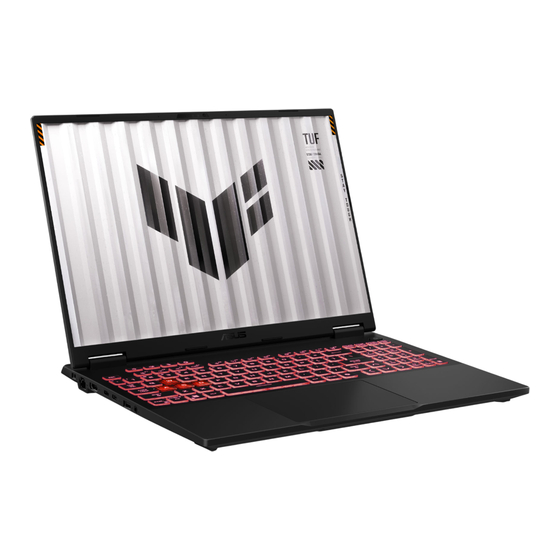 Asus TUF Gaming A16-TUF608WV-QT068W Mode D'emploi