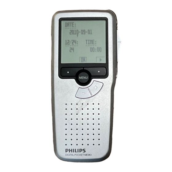 Philips POCKET MEMO LFH9380/01 Manuel De L'utilisateur