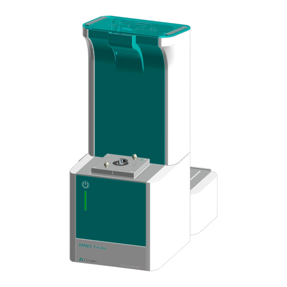 Metrohm OMNIS Titrator Manuel D'utilisation