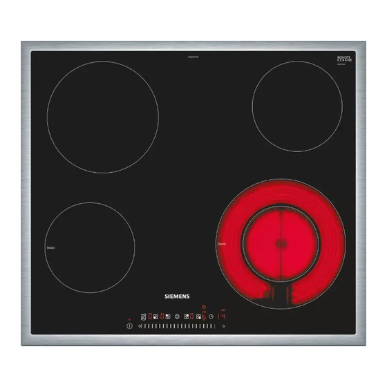 Siemens iQ300 ET7 FGP1 Serie Manuel D'utilisation