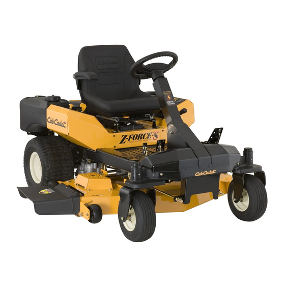 Cub Cadet Z-Force SX 54 Manuel De L'opérateur