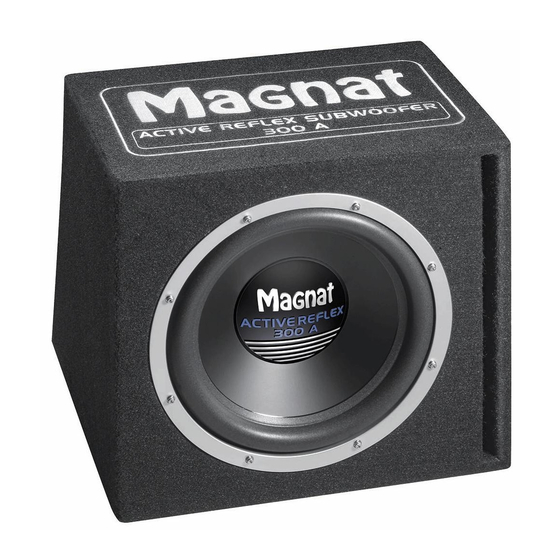 Magnat ACTIVE REFLEX 300A Manuels