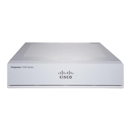 Cisco Firepower 1010 Guide De Démarrage