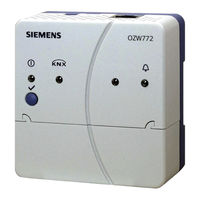 Siemens OZW772.64 Instructions D'installation