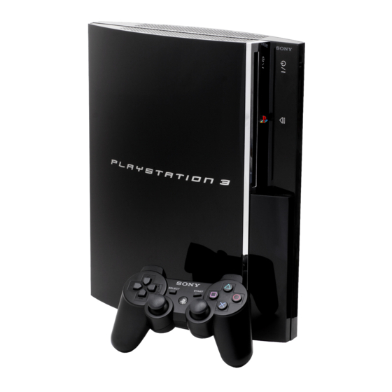 Sony PlayStation 3 Mode D'emploi