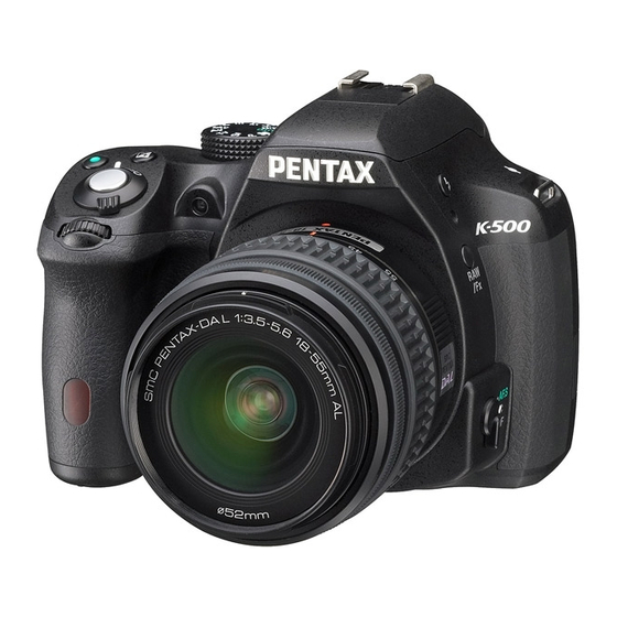 Pentax K-500 Mode D'emploi