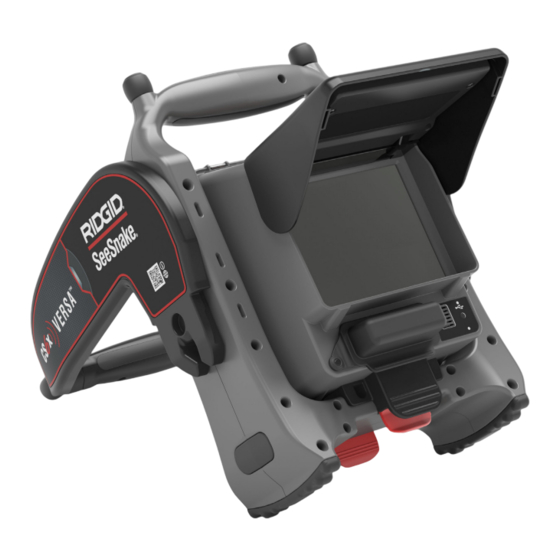 RIDGID SeeSnake CS6X VERSA Manuel De L'opérateur