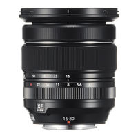 Fujifilm XF16-80mmF4 R OIS WR Manuel D'utilisation