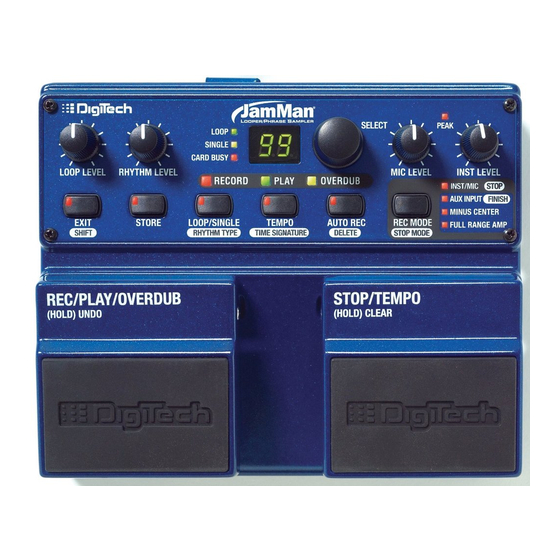 JAMMAN DIGITECH MODE D'EMPLOI Télécharger le Pdf ManualsLib