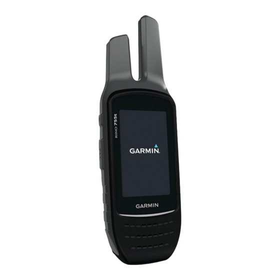 Garmin Rino 750t Guide De L'utilisateur