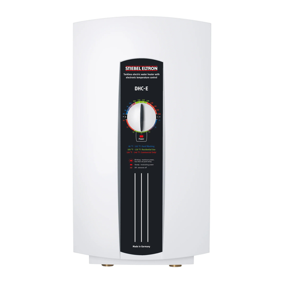 Stiebel Eltron DHC-E 8/10-2 CLASSIC Manuels