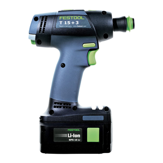 Festool T12+3 Guide D'utilisation