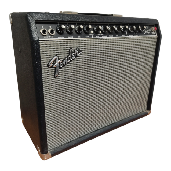 Fender Deluxe 90 DSP Mode D'emploi