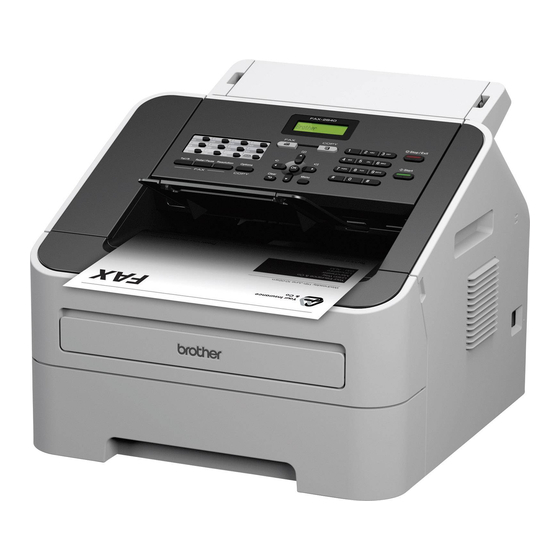 Brother FAX-2840 Guide D'utilisation Rapide