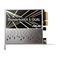 Asus ThunderboltEX II/DUAL Manuel De L'utilisateur