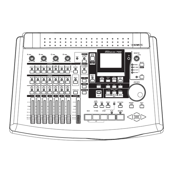 Tascam PORTASTUDIO 788 Manuel D'utilisation