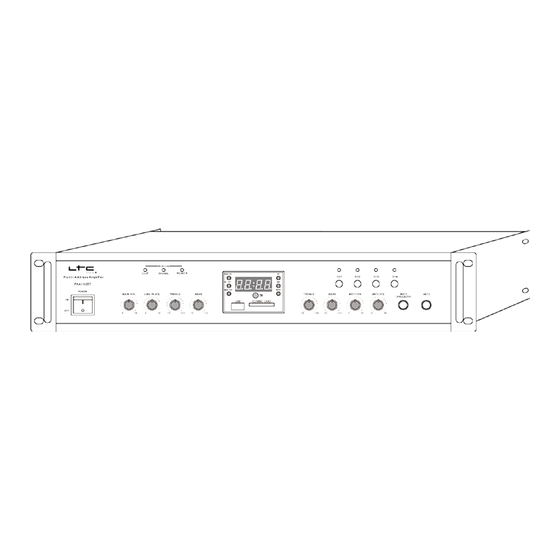 Ltc Audio PAA150BT Manuel D'utilisation