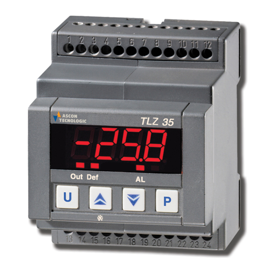 ASCON TECNOLOGIC TLZ35 Instructions Pour L'utilisation