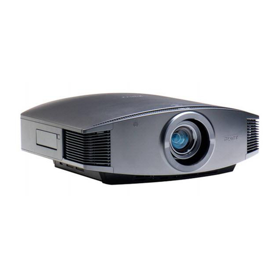 Sony VPL-GH10 Mode D'emploi