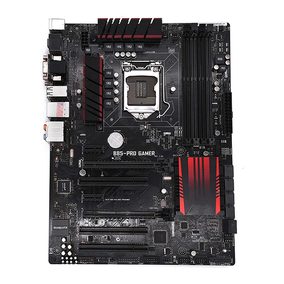 Asus B85-PRO GAMER Mode D'emploi