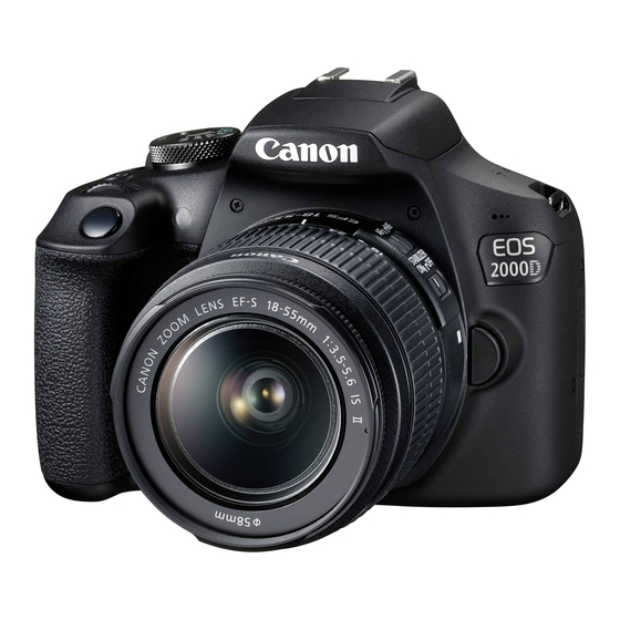 Canon EOS 2000D Mode D'emploi