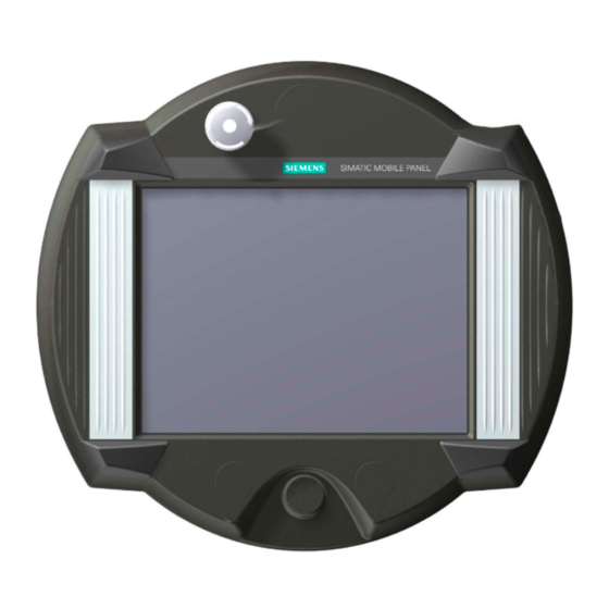 Siemens SIMATIC HMI 277 RO Instructions De Service