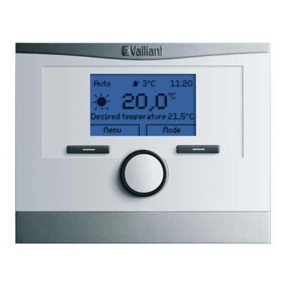 Vaillant CalorMATIC 450f Notice D'installation