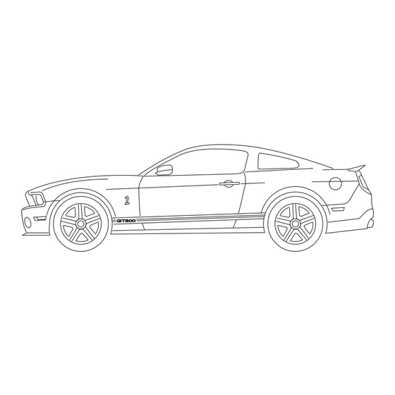 Ford Shelby GT500 2011 Guide Du Propriétaire