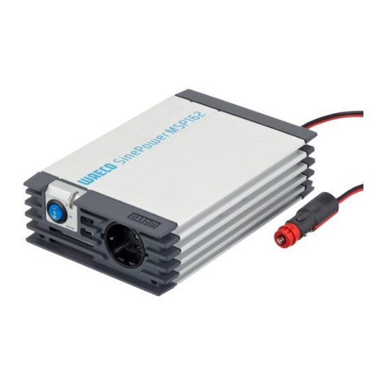 Dometic WAECO SinePower MSP 162 Instructions De Montage Et De Service