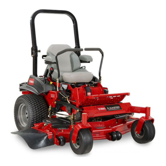 Toro Z Master Professional 5000 Serie Manuel De L'utilisateur