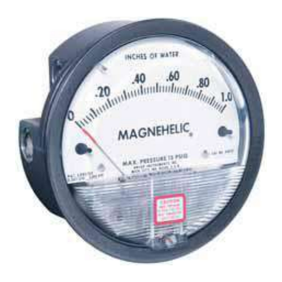 MEI MAGNEHELIC 2000 Serie Mode D'emploi