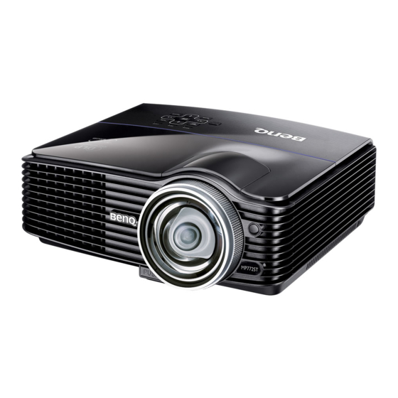 BenQ MP772 ST Manuel D'utilisation