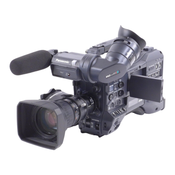 Panasonic AG-HPX370P Manuels