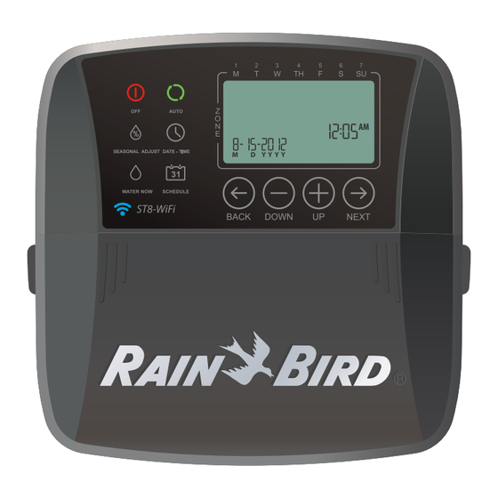 Rain Bird Minuteur ST8-WiFi Guide D'installation Et Manuel D'utilisation