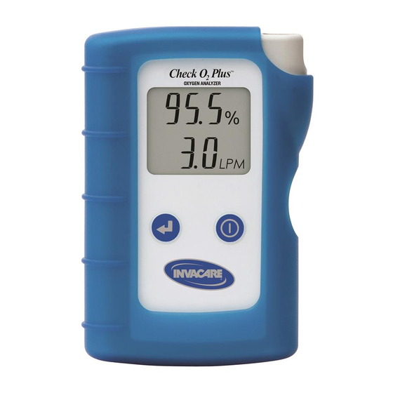 INVACARE CHECK O2 PLUS MANUEL D'UTILISATION Télécharger le Pdf ManualsLib