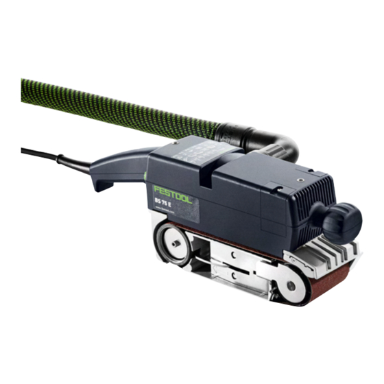 Festool BS 75 E Notice D'utilisation D'origine