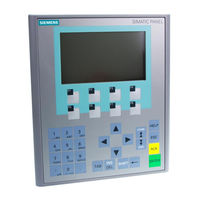 Siemens SIMATIC HMI KTP1000 Basic Color DP Instructions De Service