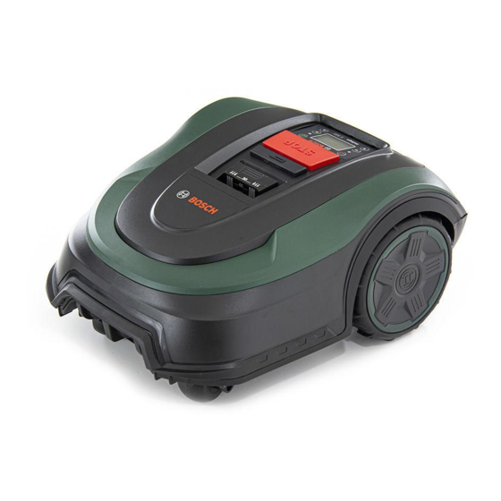 Bosch Indego S 500 Notice Originale
