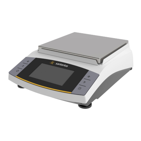 Sartorius Entris II Advanced Line BCA Série Manuels