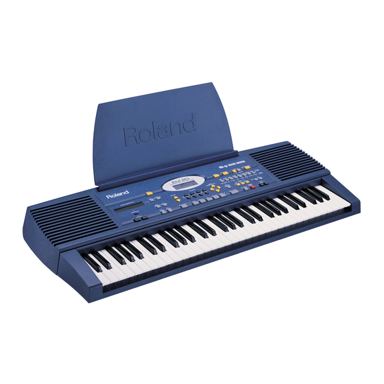 Roland EM-20 CREATIVE KEYBOARD Mode D'emploi