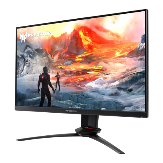 Acer Predator XB253Q Guide De Démarrage Rapide