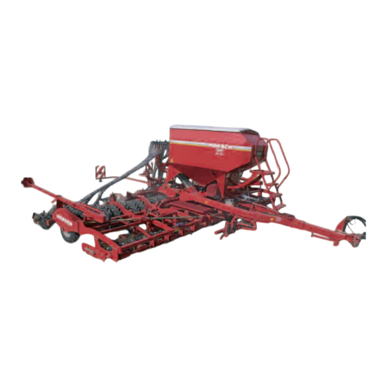 horsch Pronto 7 DC 8 PPF Manuel D'utilisation