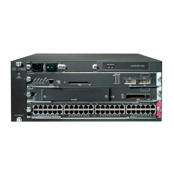 Cisco Catalyst 6500 Série Guide D'installation