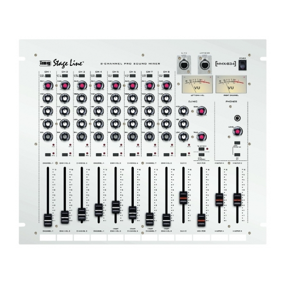 IMG STAGELINE MMX-834 Manuels