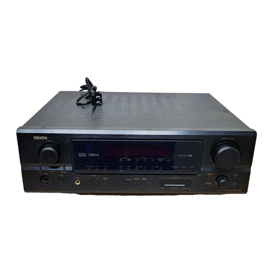 Denon AVR-1905 Mode D'emploi